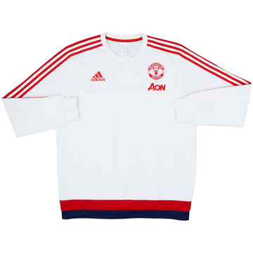 2015-16 Manchester United adidas Sweat-shirt - 7/10 - (L)