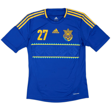 2011-13 Ukraine Maillot extérieur version joueur #27 - 7/10 - (M)