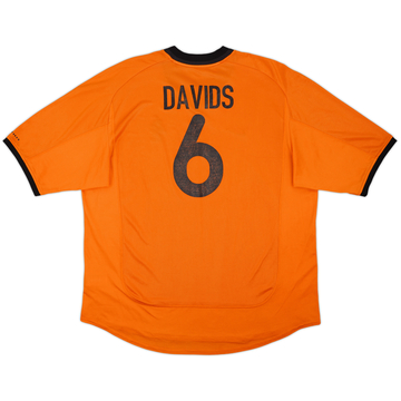 2000-02 Netherlands Maillot Domicile Davids #8 - 7/10 - (XXL)
