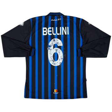 2010-11 Atalanta Maillot de match domicile manches longues signé Bellini #6