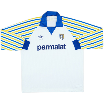 1989-90 Parma Maillot Domicile Manches Longues - 8/10 - (XL)