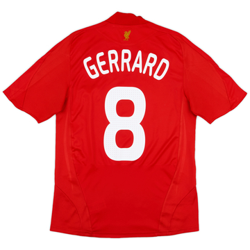 2008-10 Liverpool Maillot Domicile Gerrard #8 - 7/10 - (S)