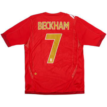 2006-08 England Maillot extérieur Beckham #7 - 5/10 - (M)