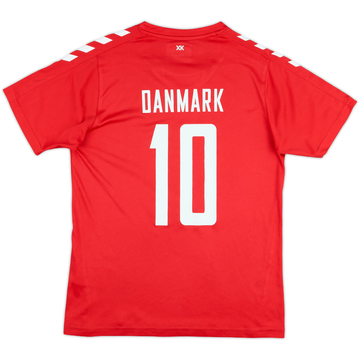 2016-17 Denmark Hummel Maillot d'entraînement Danmark #10 - 8/10 - (XL.Boys)