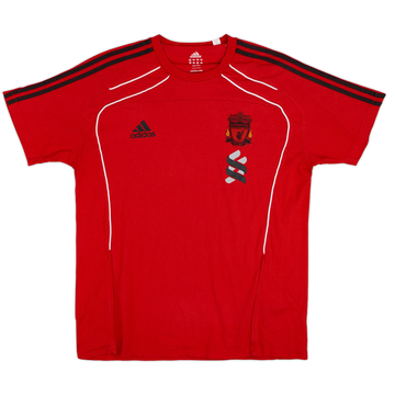 2010-11 Liverpool adidas T-shirt en coton - 9/10 - (L/XL)