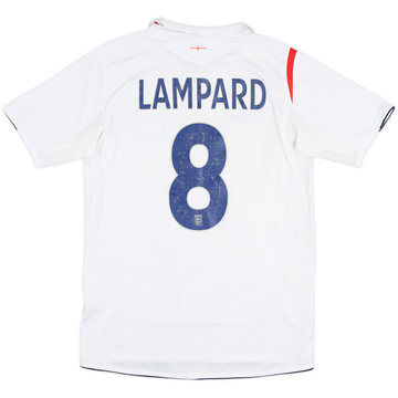 2005-07 England Maillot Domicile Lampard #8 - 5/10 - (S)