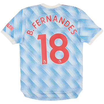 2021-22 Manchester United Maillot extérieur authentique B.Fernandes #18 - 6/10 - (S)