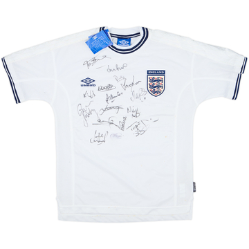 1999-01 England Maillot domicile signé (M)