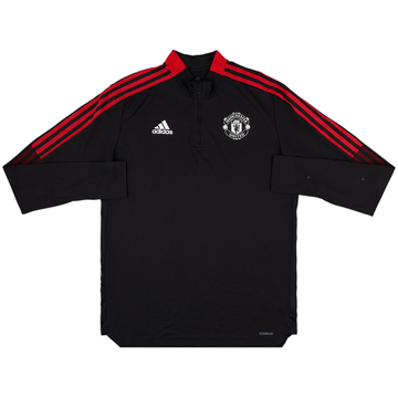 2021-22 Manchester United adidas Haut d'entraînement 1/4 Zip - 7/10 - (L)