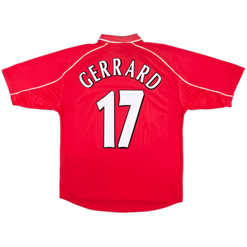 2000-02 Liverpool Maillot Domicile Gerrard #17 - 5/10 - (M)