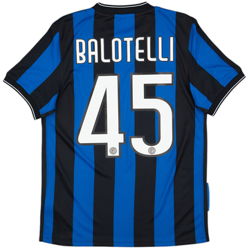 2009-10 Inter Milan Maillot Domicile Balotelli #45 - 10/10 - (S)