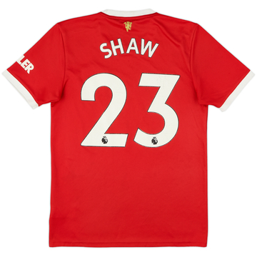 2021-22 Manchester United Maillot Domicile Shaw #23 - 6/10 - (S)