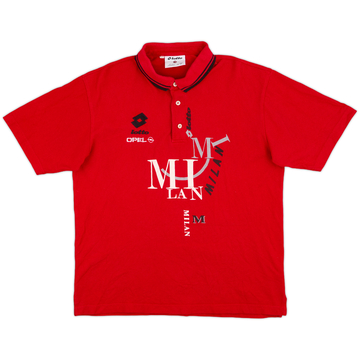 1993-94 AC Milan Lotto Polo - 7/10 - (XL)