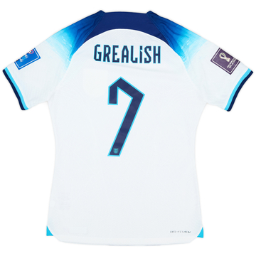 2022-23 England Maillot domicile Coupe du Monde version joueur Grealish #7