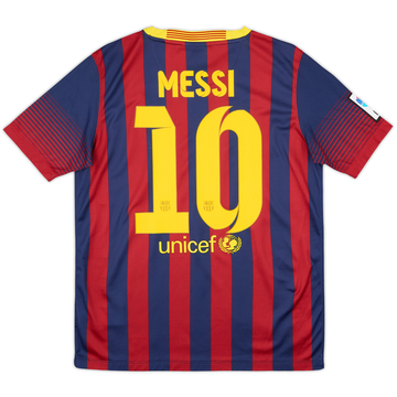 2013-14 Barcelona Maillot Domicile Messi #10 (XL.Boys)