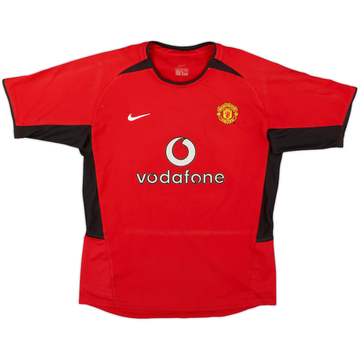 2002-04 Manchester United Maillot Domicile - 8/10 - (L.Boys)