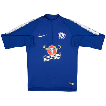 2018-19 Chelsea Nike Haut d'entraînement 1/4 zip 7/10 (S)