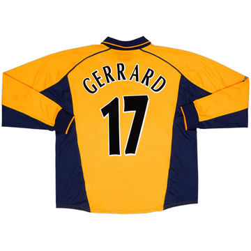 2000-02 Liverpool Maillot extérieur ML Gerrard #17 - 8/10 - (XL)