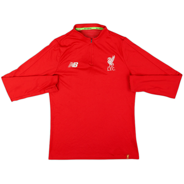 2018-19 Liverpool New Balance Haut d'entraînement 1/4 zip - 8/10 - (XL.Boys)