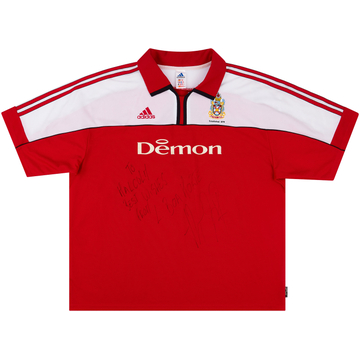 Maillot extérieur Fulham 2000-01 de match signé #9 (Boa Morte)