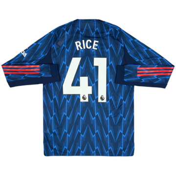 2025-26 Arsenal Maillot Authentique Extérieur Manches Longues Rice #41