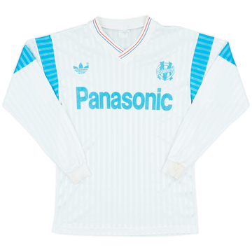 1990-91 Olympique Marseille Maillot Domicile ML - 9/10 - (S)