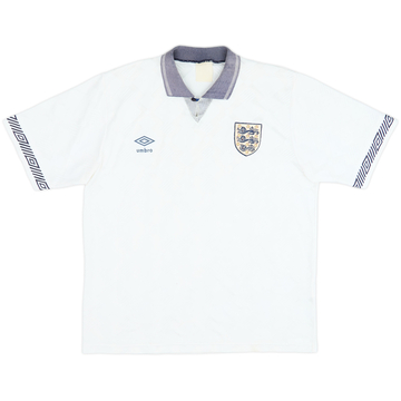1990-92 Maillot domicile Angleterre - 5/10 - (L)