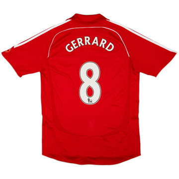 2006-08 Liverpool Maillot Domicile Gerrard #8 - 4/10 - (M)