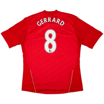 2010-12 Liverpool Maillot Domicile Gerrard #8 - 7/10 - (L)