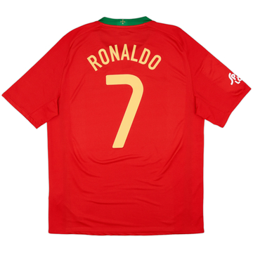 2008-10 Portugal Maillot Domicile Ronaldo #7 - 9/10 - (L)