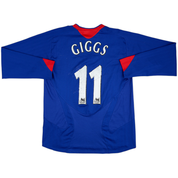 2005-06 Manchester United Maillot ML Extérieur Giggs #11 - 5/10 - (M)