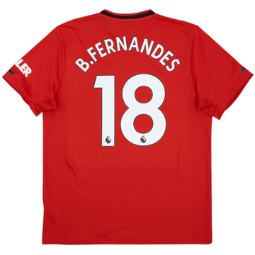 2019-20 Manchester United Maillot Domicile B.Fernandes #18 - 5/10 - (L)
