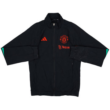 2023-24 Manchester United adidas Veste de pluie à capuche - 8/10 - (XS)