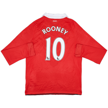 2010-11 Manchester United Maillot domicile L/S Rooney #10 - 5/10 - (L)