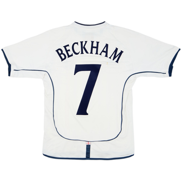 2001-03 Maillot domicile Angleterre Beckham #7 - 4/10 - (S)