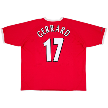 Maillot Liverpool CL 2001-03 Gerrard #17 - 7/10 - (XXL)