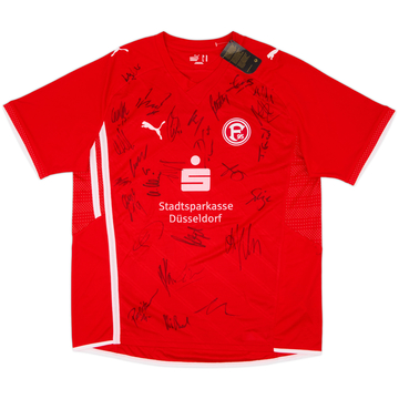 2009-10 Fortuna Dusseldorf Maillot domicile signé par l'effectif (XL)