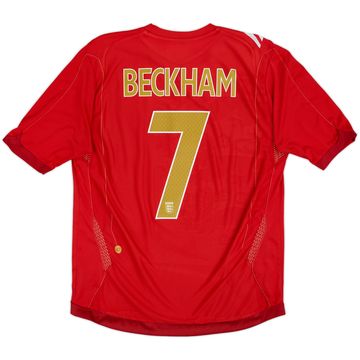 2006-08 England Maillot Extérieur Beckham #7 - 7/10 - (L)