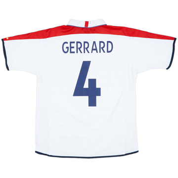 2003-05 England Maillot domicile Gerrard #4 - 5/10 - (L)