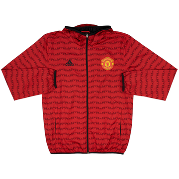 2015-16 Manchester United adidas Veste de survêtement à capuche - 10/10 - (L)