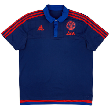 2015-16 Manchester United adidas Polo - État 8/10 - (L)