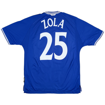 1999-01 Chelsea Maillot Domicile Zola #25 - 9/10 - (L)