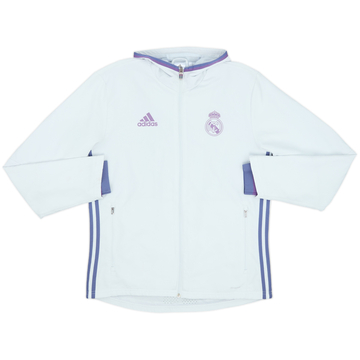 2016-17 Real Madrid adidas Veste de survêtement à capuche - 6/10 - (M)