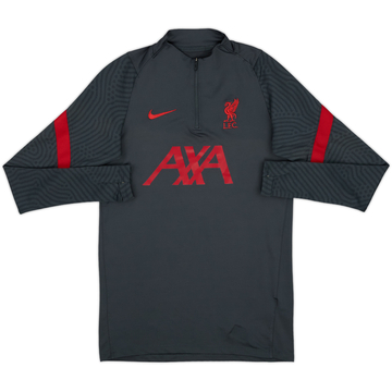 2020-21 Liverpool Nike Haut d'entraînement 1/4 zip - 7/10 - (S)