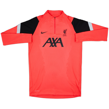 2020-21 Liverpool Nike Vaporknit Haut d'entraînement 1/4 zip - 10/10 - (L)