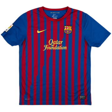 2011-12 Barcelona Maillot domicile - 9/10 - (XL.Boys)
