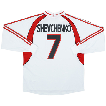 2000-02 AC Milan Maillot Extérieur L/S Shevchenko #7 (XL)
