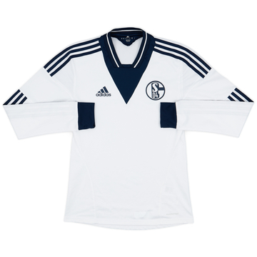 2013-15 Schalke Maillot Extérieur Manches Longues Version Joueur - 8/10 - (S)