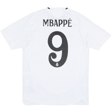 2024-25 Real Madrid Maillot Domicile Authentique Mbappe #9 - 7/10 - (M)