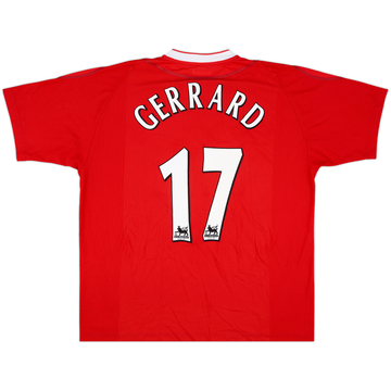 2002-04 Liverpool Maillot Domicile Gerrard #17 - 6/10 - (XL)